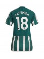 Manchester United Casemiro #18 Replika Borta Kläder Dam 2023-24 Kortärmad